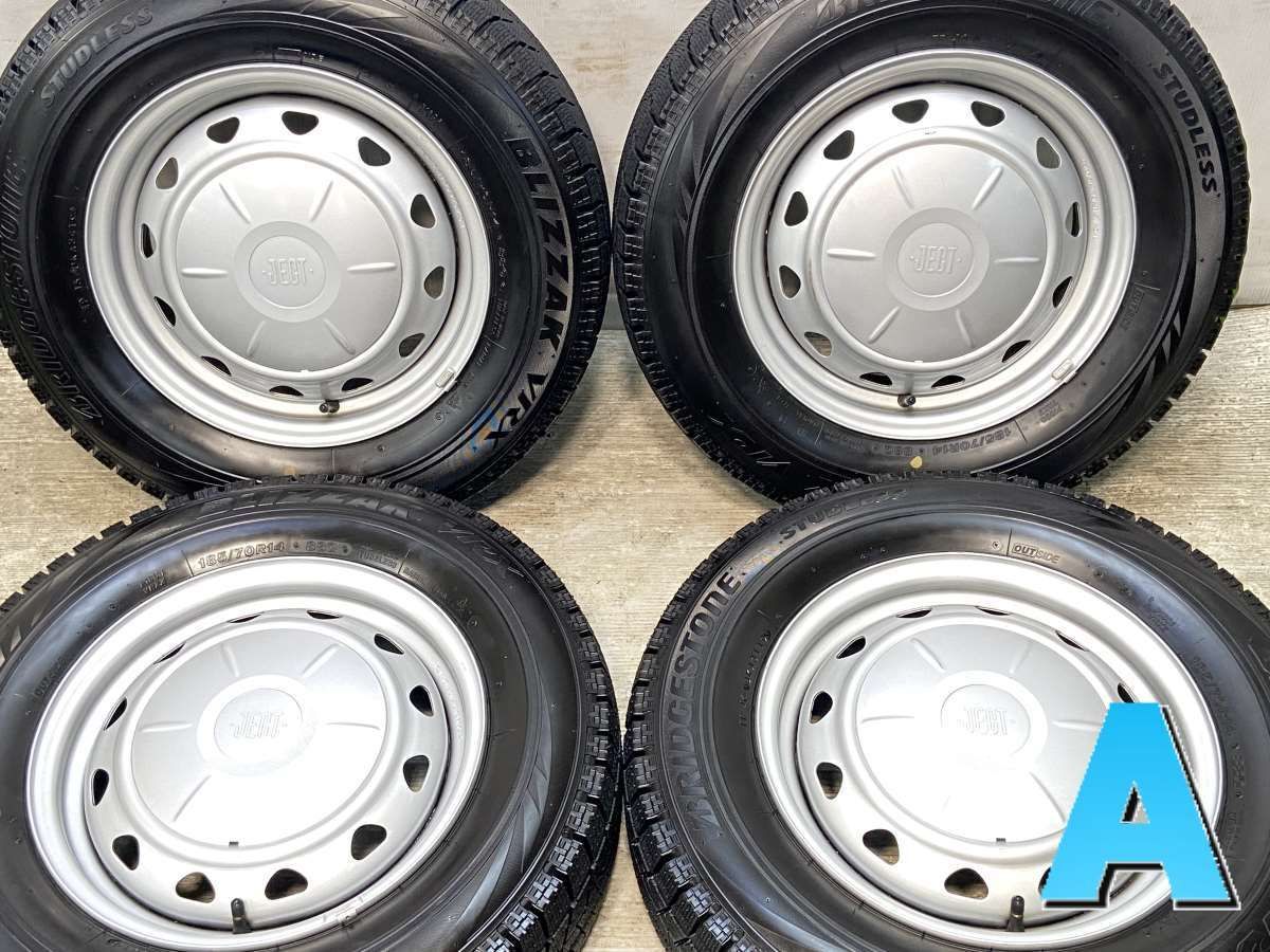 185|70R14 ブリヂストン ブリザック VRX JECT VK 14x5.0 100|114.3-4穴 タイヤ スタッドレスタイヤ ホイールセット 4本セット w14250513174