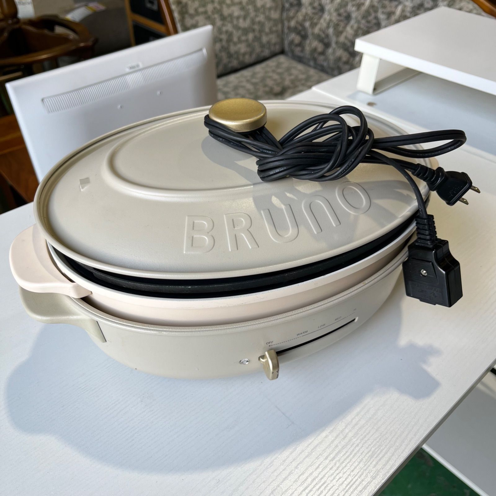 動作ok BRUNO オーバルホットプレート BOE053 グレージュ