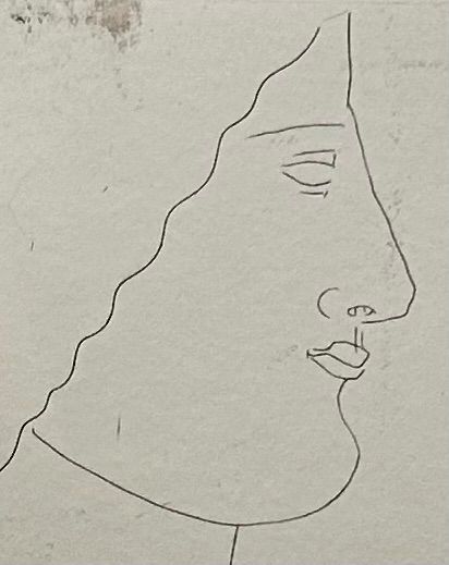 有本利夫    銅版画 「男の顔」オリジナル 限定版 Yahoo!オークション -「有元利夫」(銅版画、エッチング) (版画