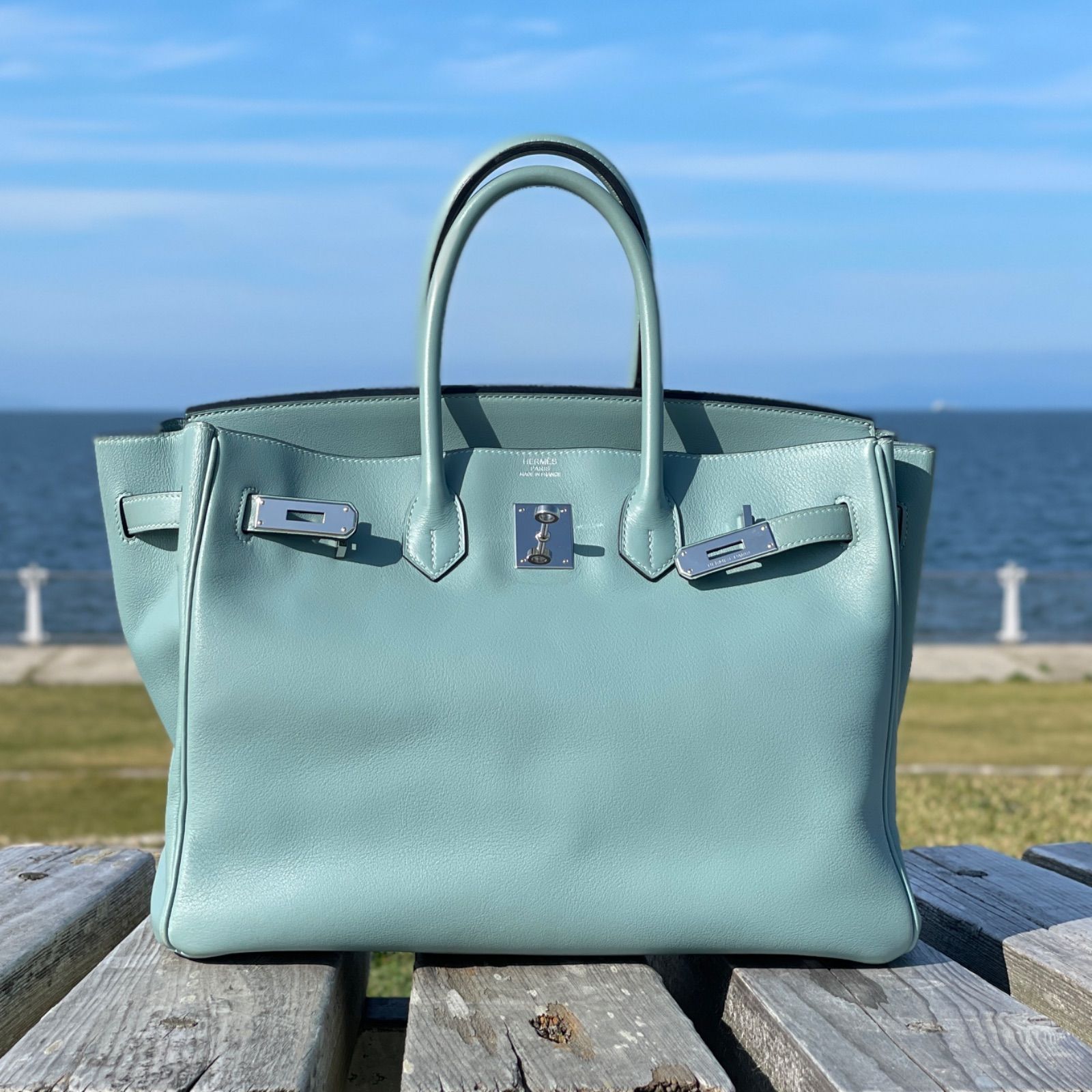 エルメス バーキン35 HERMES BIRKIN 35 スイフト シエル26cmDepth