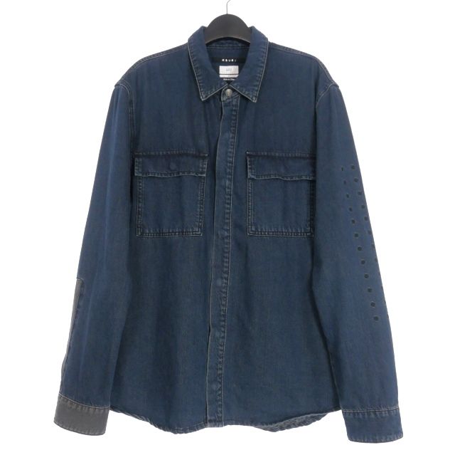 スビ Ksubi Snakebite Shadow Re-dye デニムシャツ 長袖 M インディゴ 5000006769