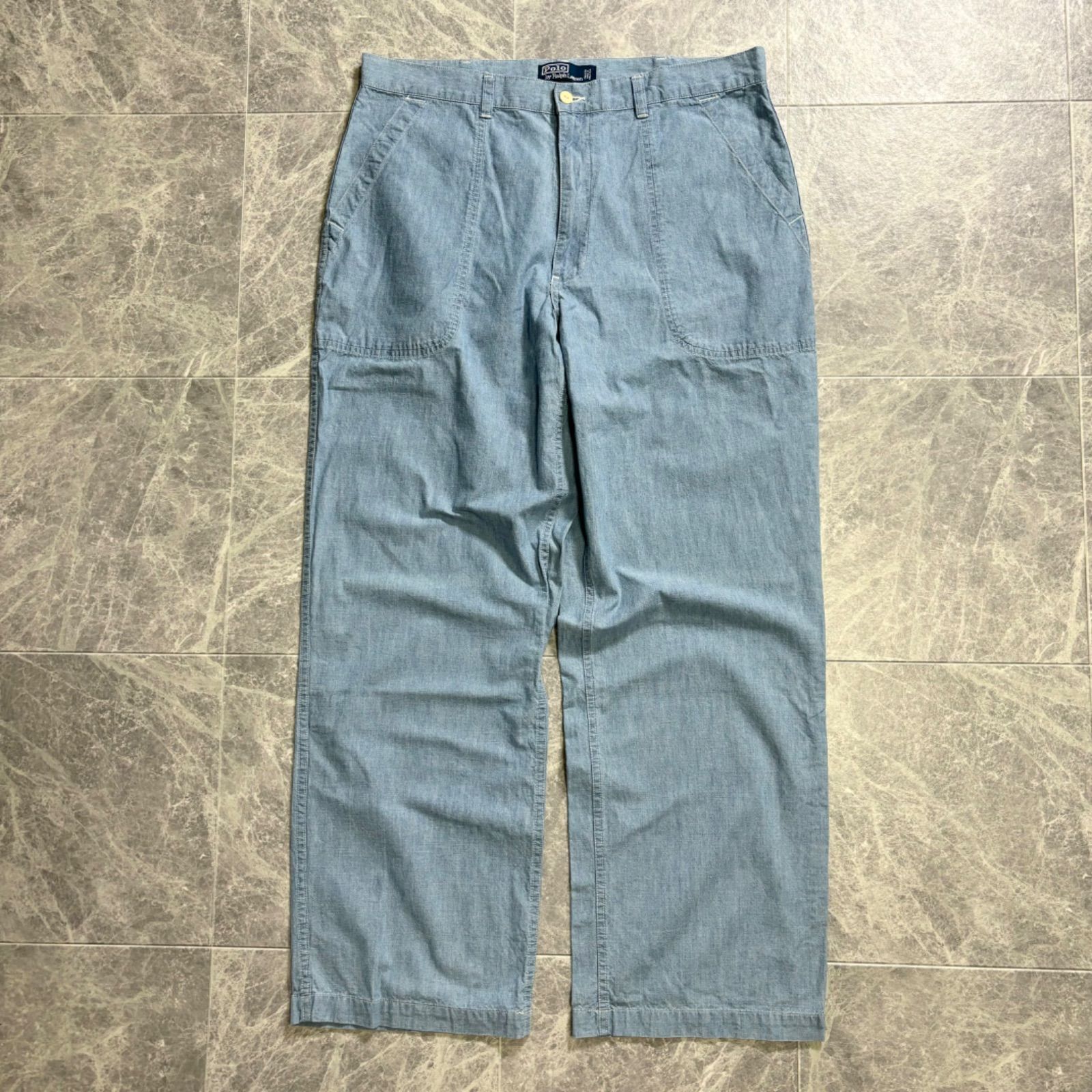 1990s~ Polo Ralph Lauren Baker Pants Type Chambray