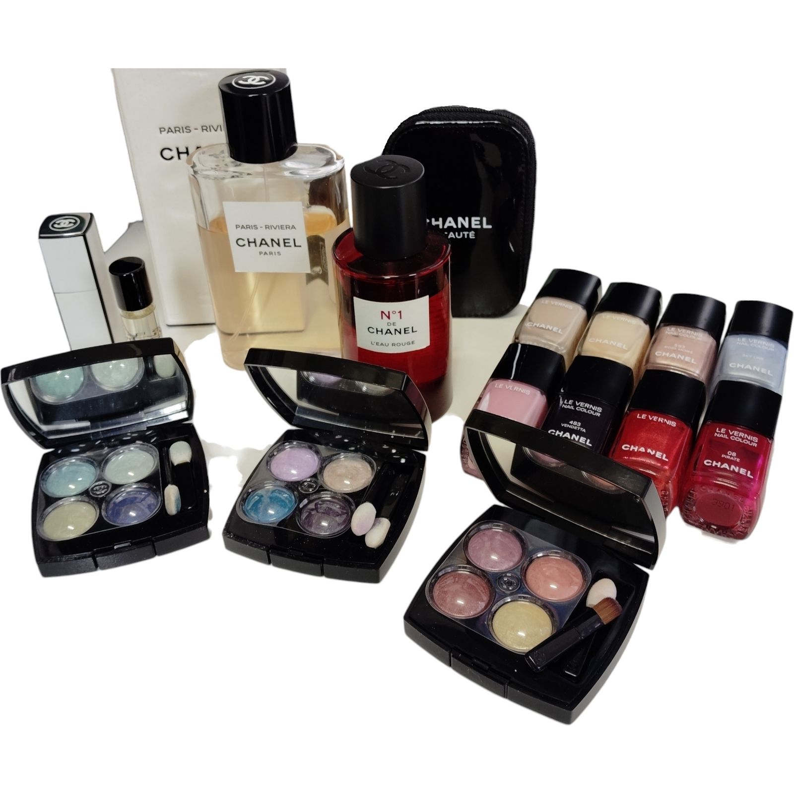 【中古品】シャネル CHANEL リップ アイシャドウ ネイル パウダー N5 オードゥトワレ コスメ 化粧品 まとめて A83465R3F
