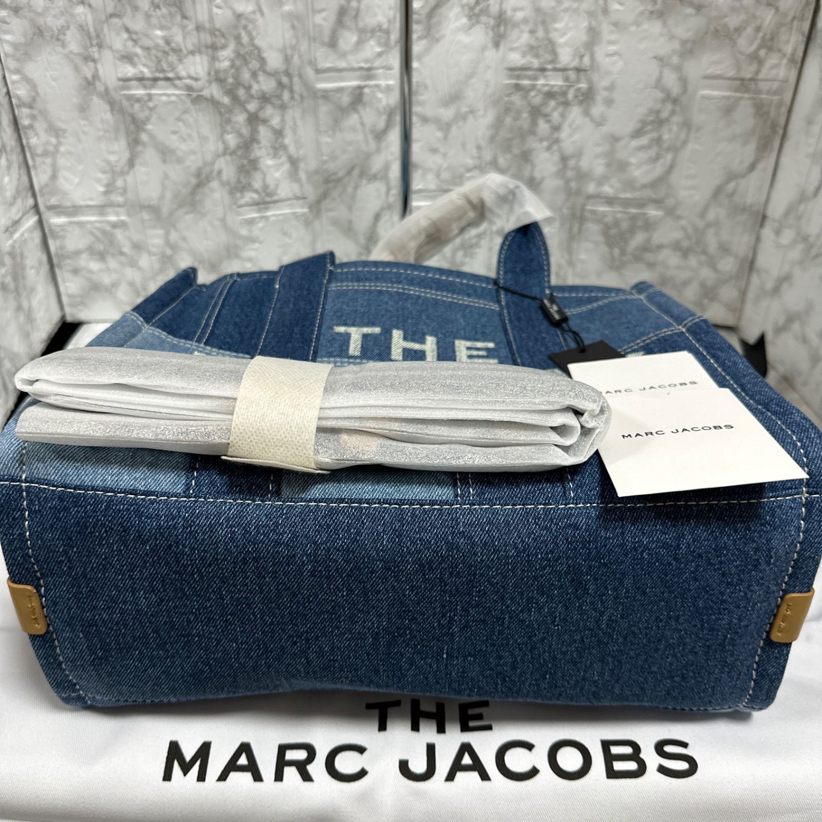 新品★MARC JACOBS ショルダーバッグ ブルー デニム A4サイズ対応
