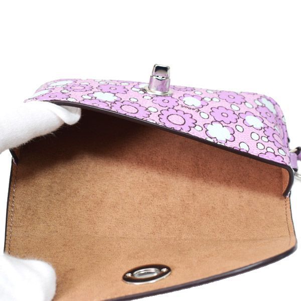 コーチ 眼鏡ケース COACH コーティングキャンバス レザー 花柄