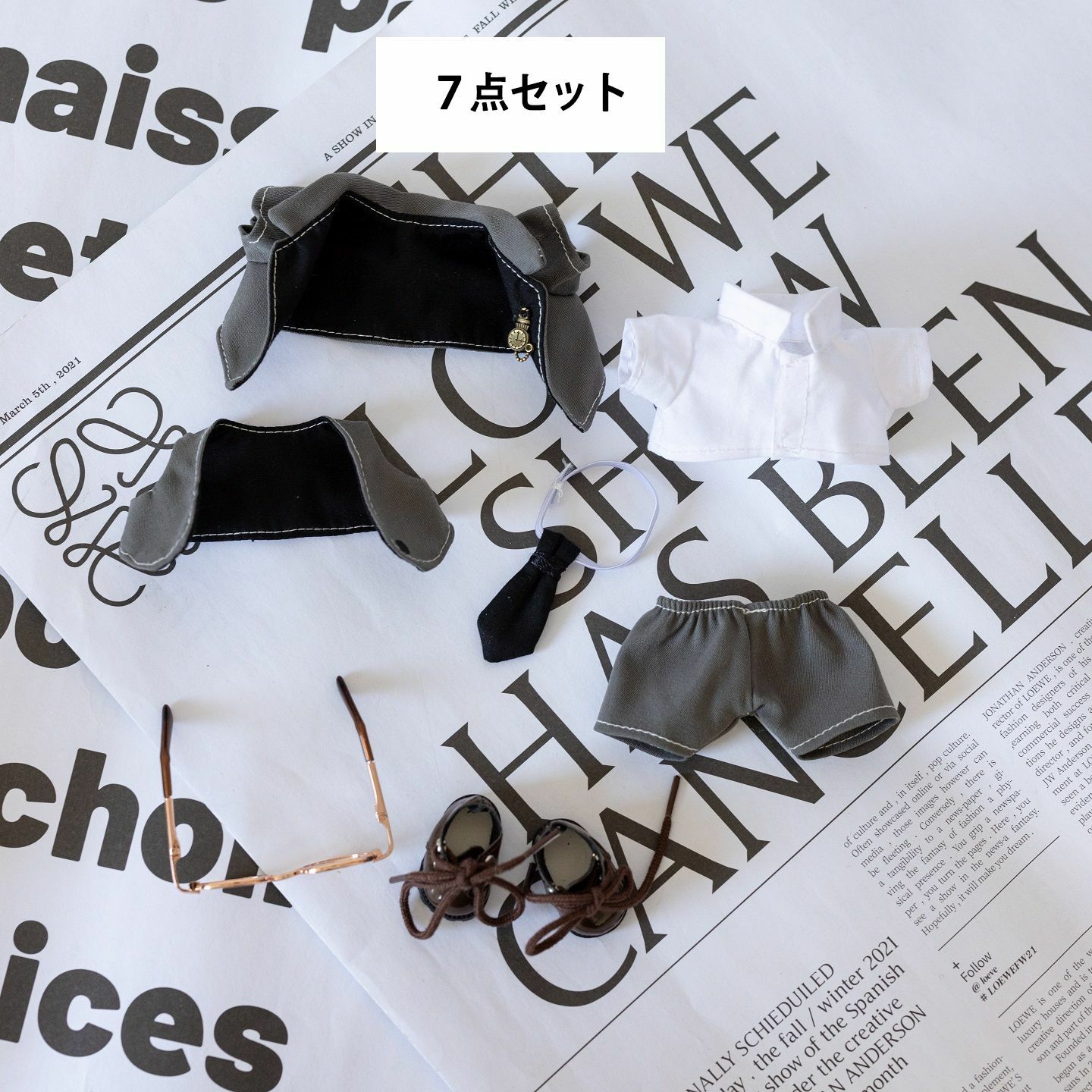 豪華7点セット 着せ替え服 コスチューム 洋服 新品 ぬいぐるみ服  