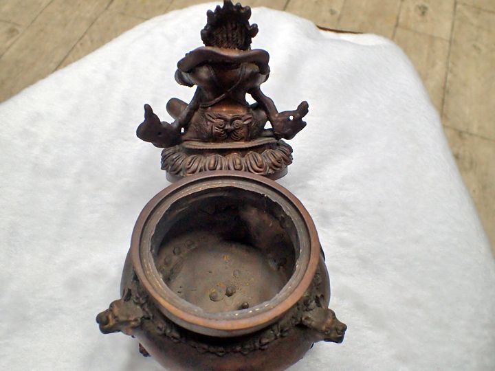 【風水】ハヌマーン香炉＿597g(真鍮製) 風水】ハヌマーン香炉＿597g(真鍮製) - メルカリ