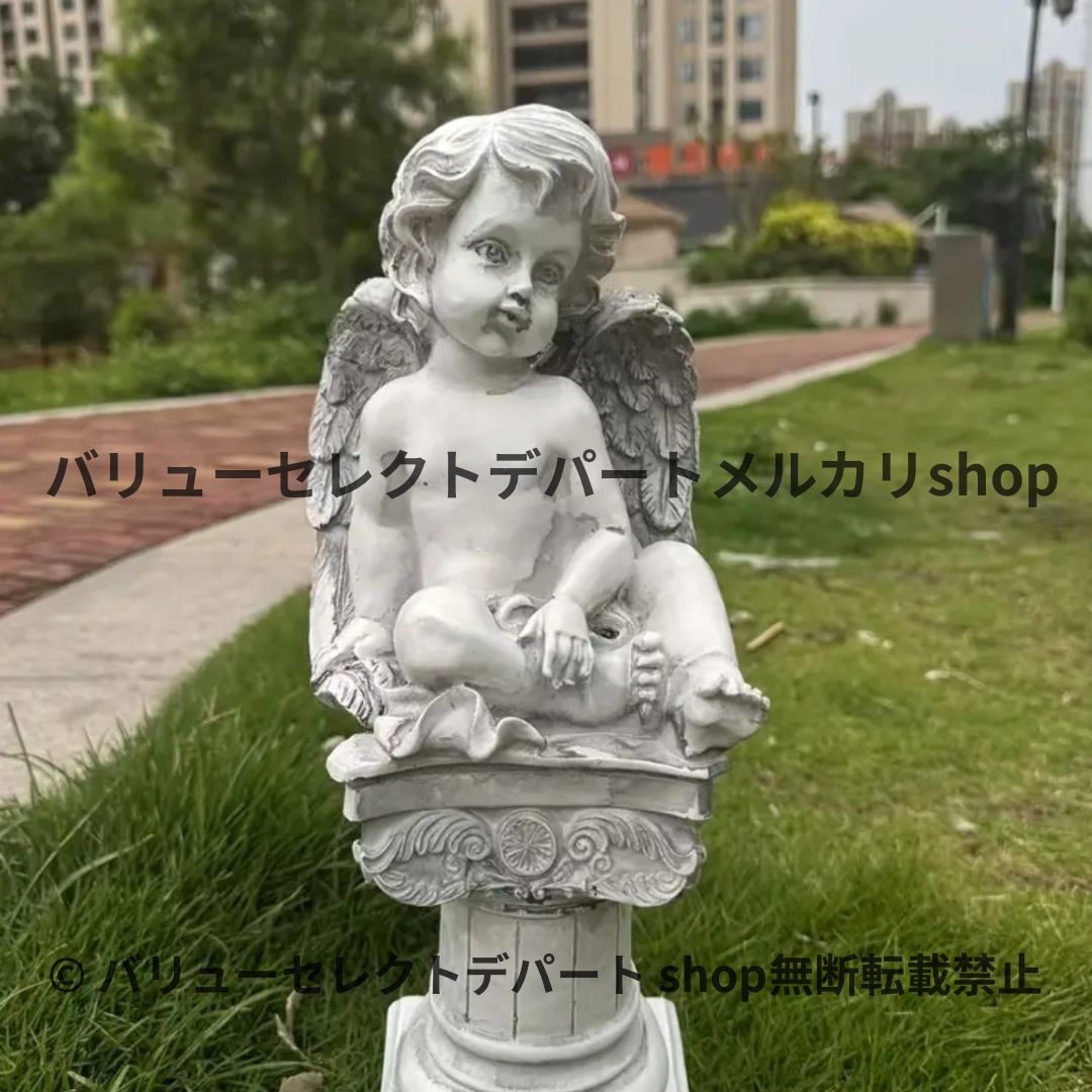 オブジェ ガーデン 天使 北欧 置物 屋外 エンジェル オーナメント 置物 庭 ヨーロピアン 彫刻 庭 屋外 ガーデニング 雑貨 ガーデン雑貨 インテリア アンティーク 装飾 日焼け止め