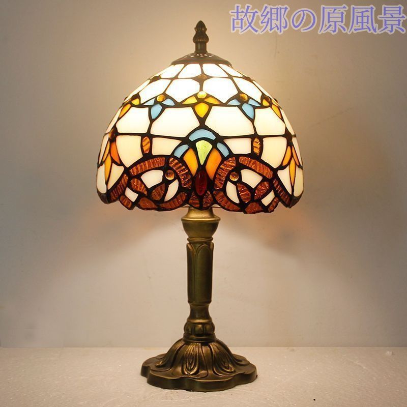 LEDテーブルランプ ステンドグラス 照明クラシック ヨーロッパ