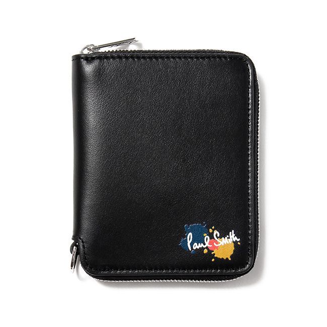 新品未使用】 ポールスミス Paul Smith PAINT SPLATTER ZIP WALLET