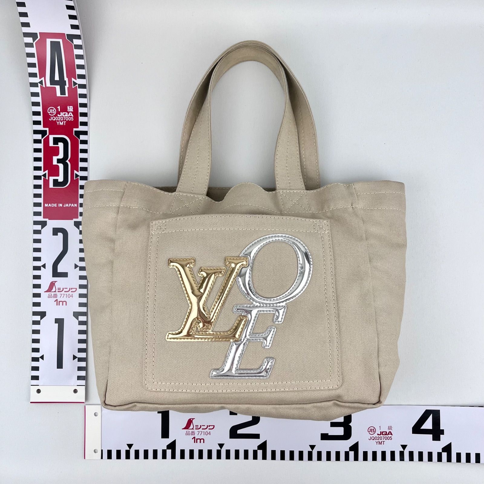 オープニング価格 【美品】LOUIS VUITTON ルイヴィトン ザッツラブ LOVEロゴ M95468 ハンドバッグ トートバッグ キャンバス  レディース ベージュ - メルカリ