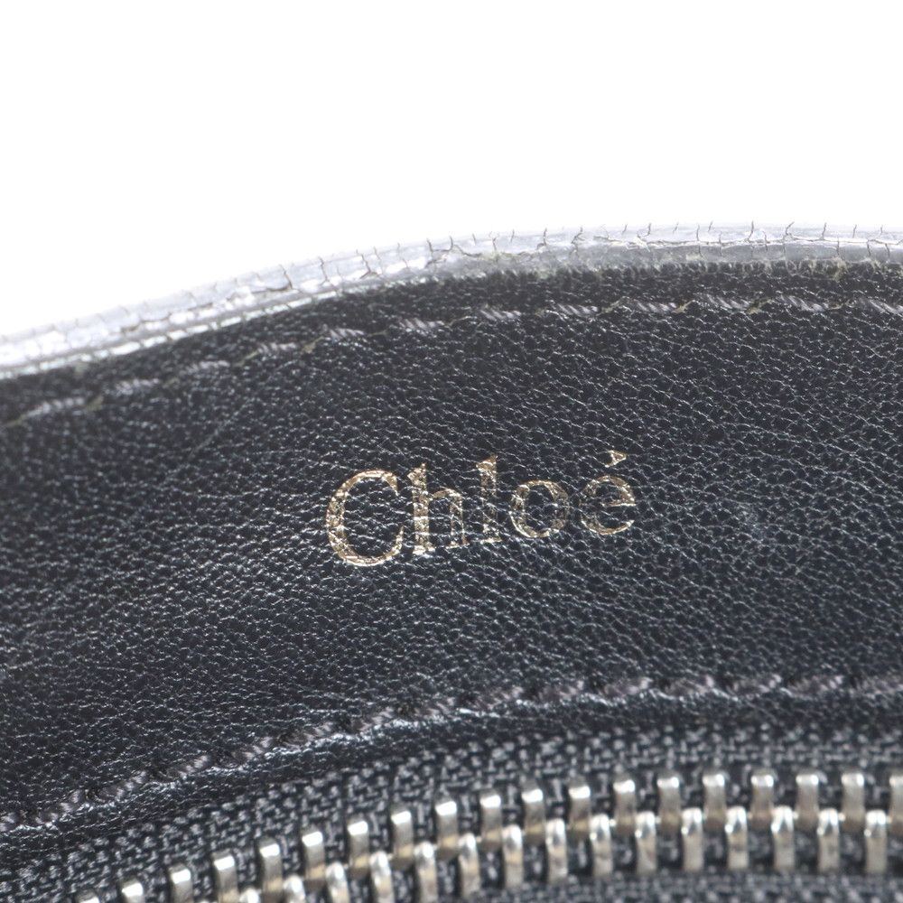 美品 クロエ ホログラムシール付 パディントン カデナ 南京錠 レザー  