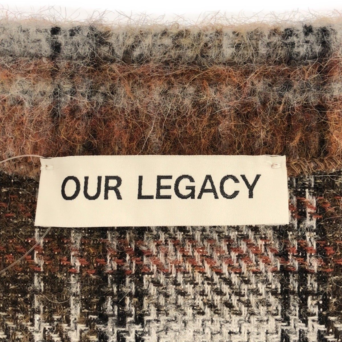 OUR LEGACY アワーレガシー 22AW CARDIGAN AMENT CHECK MOHAIR