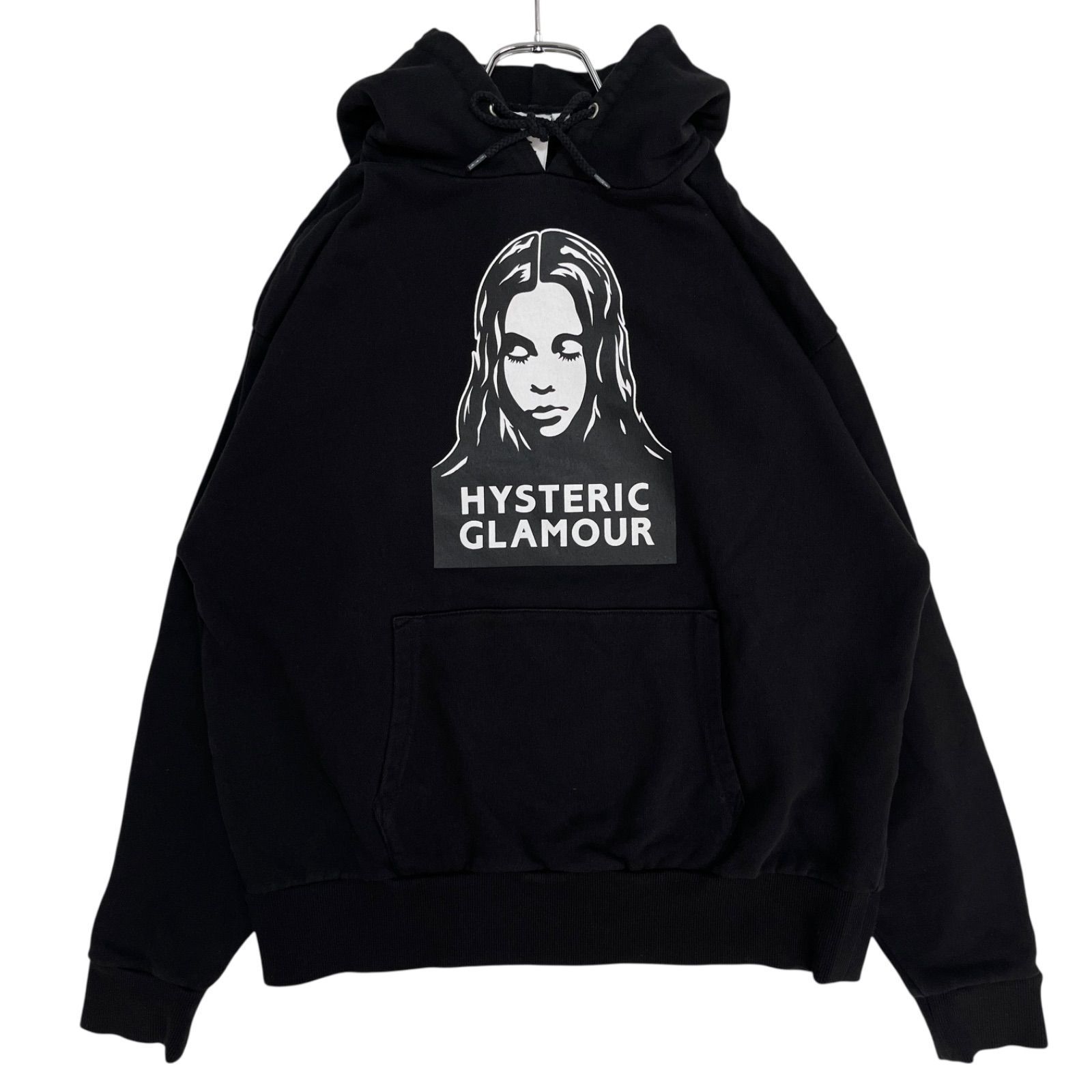 xgirl HYSTERIC GLAMOUR コラボ　ブラックパーカー ☆5525 X-girl エックスガール HYSTERIC GLAMOUR ヒステリックグラマー