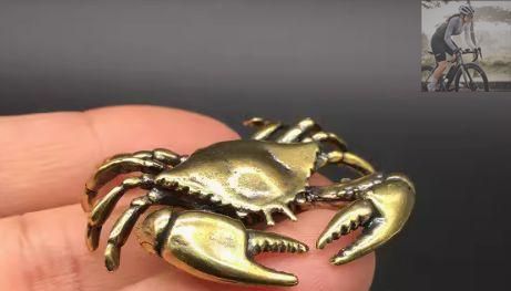 銅細工 蟹 茶寵 装飾品 工芸品 美術品 置物 - メルカリ