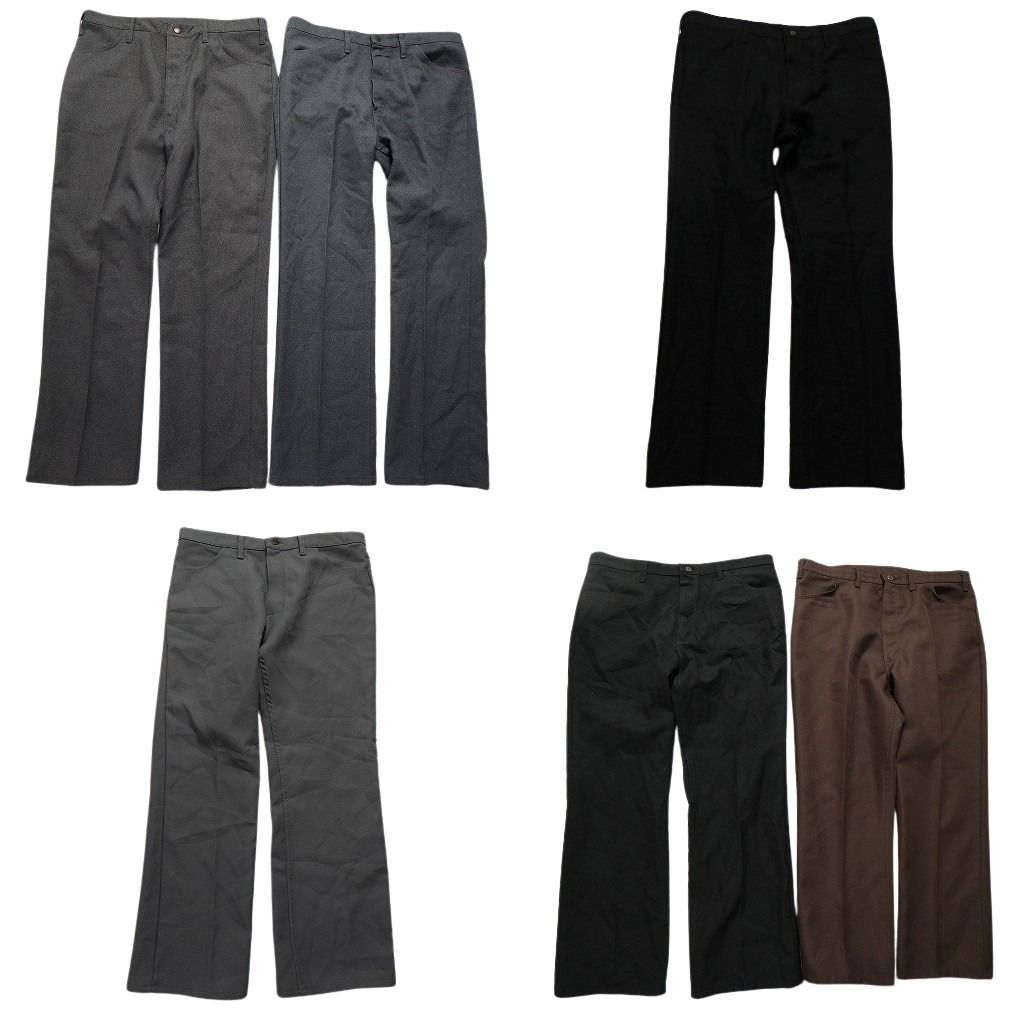 古着卸 まとめ売り Wrangler ラングラー ランチャー パンツ 6枚セット メンズ 38 デッドストック センタークリース 古着 NB9816