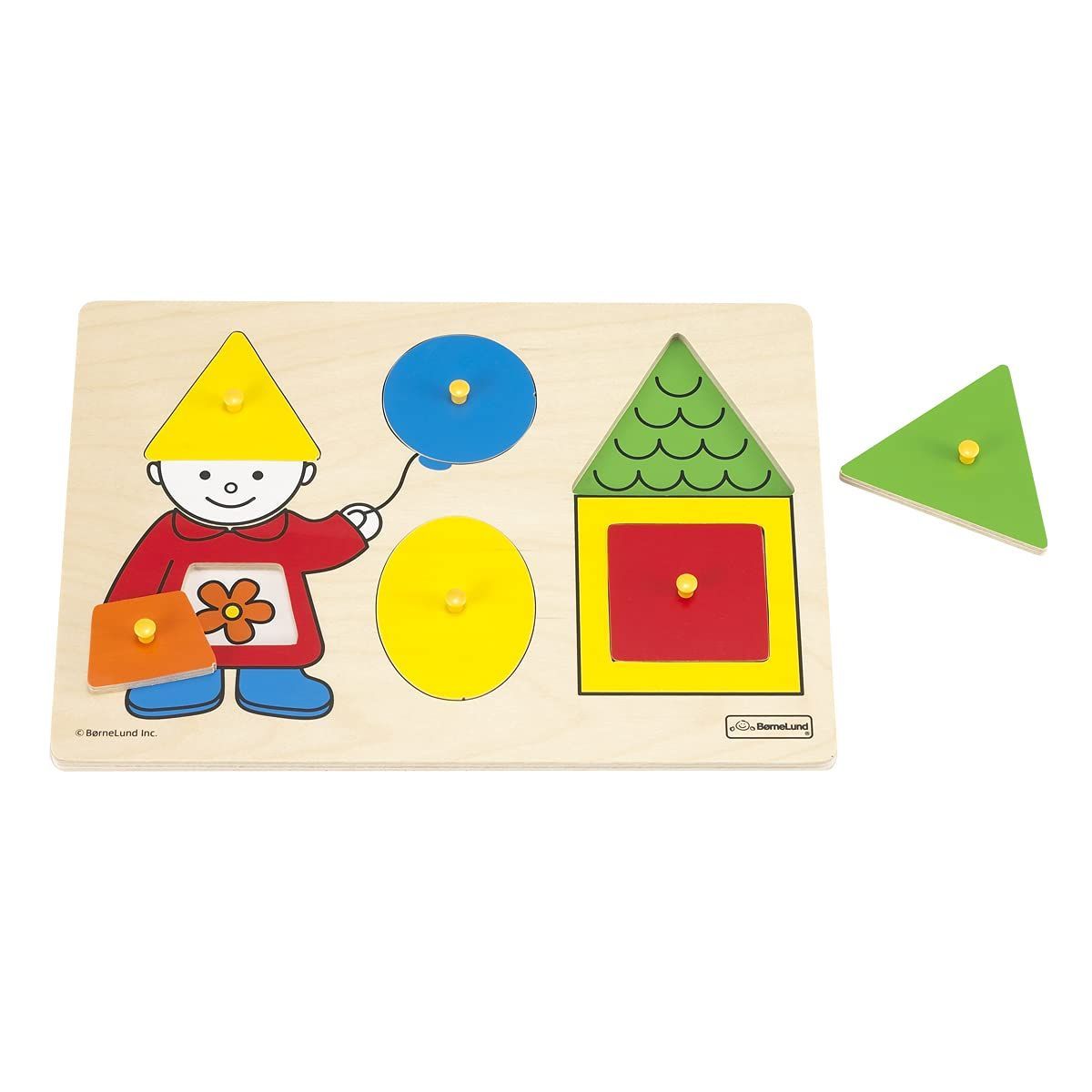 【特価商品】[6ピース] シェイプパズル 2歳頃 ファースト ) Original HY711890 BorneLund ( ボーネルンドオリジナル
