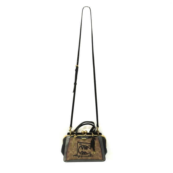 コーチ COACH ミニ ハンドバッグ PVC / レザー / パイソン型押しレザー  