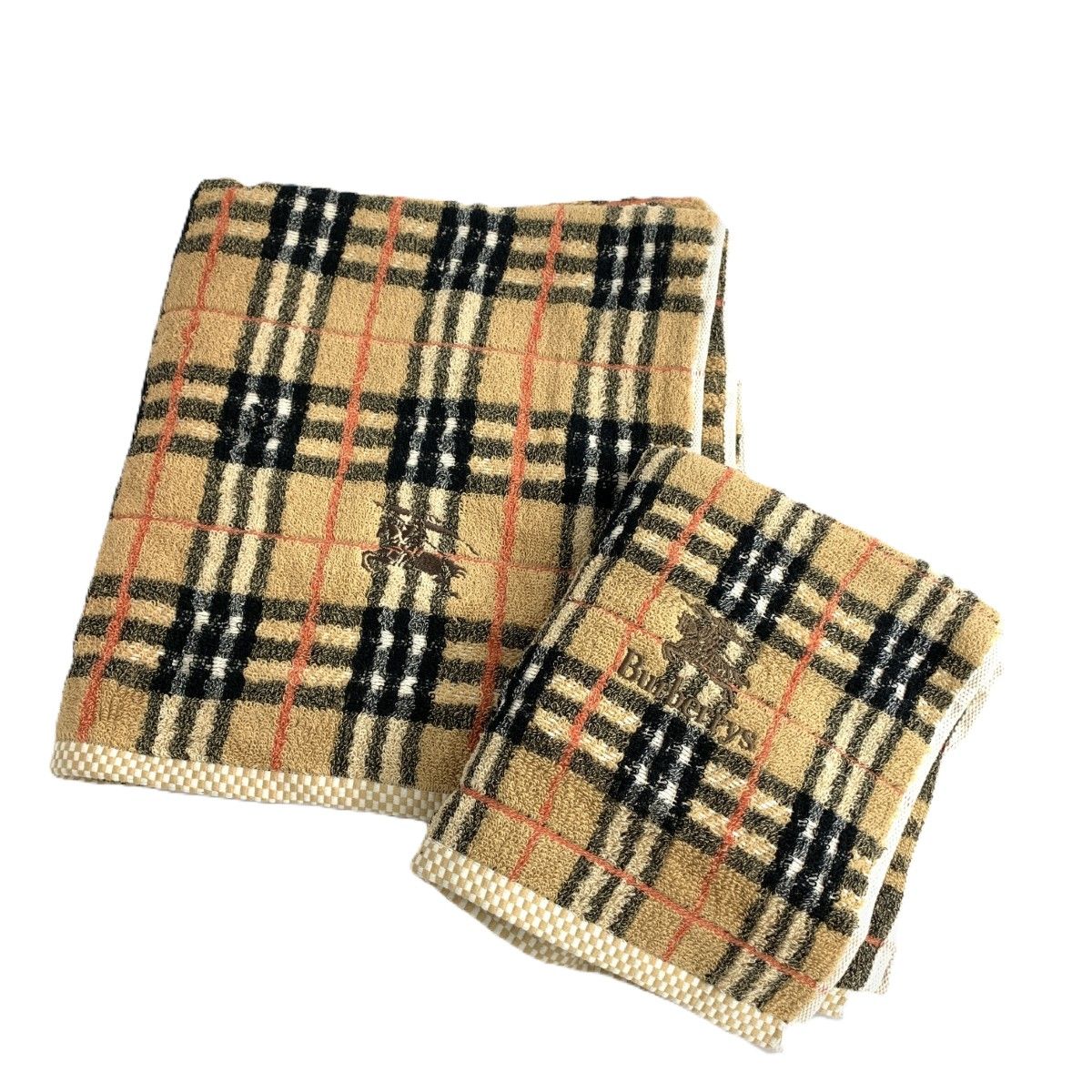 新品同様 Burberry's バーバリーズ ノバチェック バスタオル フェイス