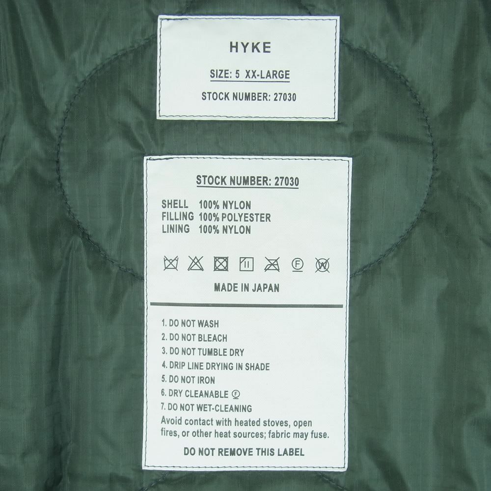 HYKE ハイク 21AW 1169-599-6525-6770 for UNITED ARROWS UA