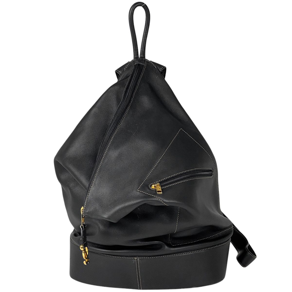 LOEWE ロエベ リュックサック デイパック バッグ レッド 赤 レザー