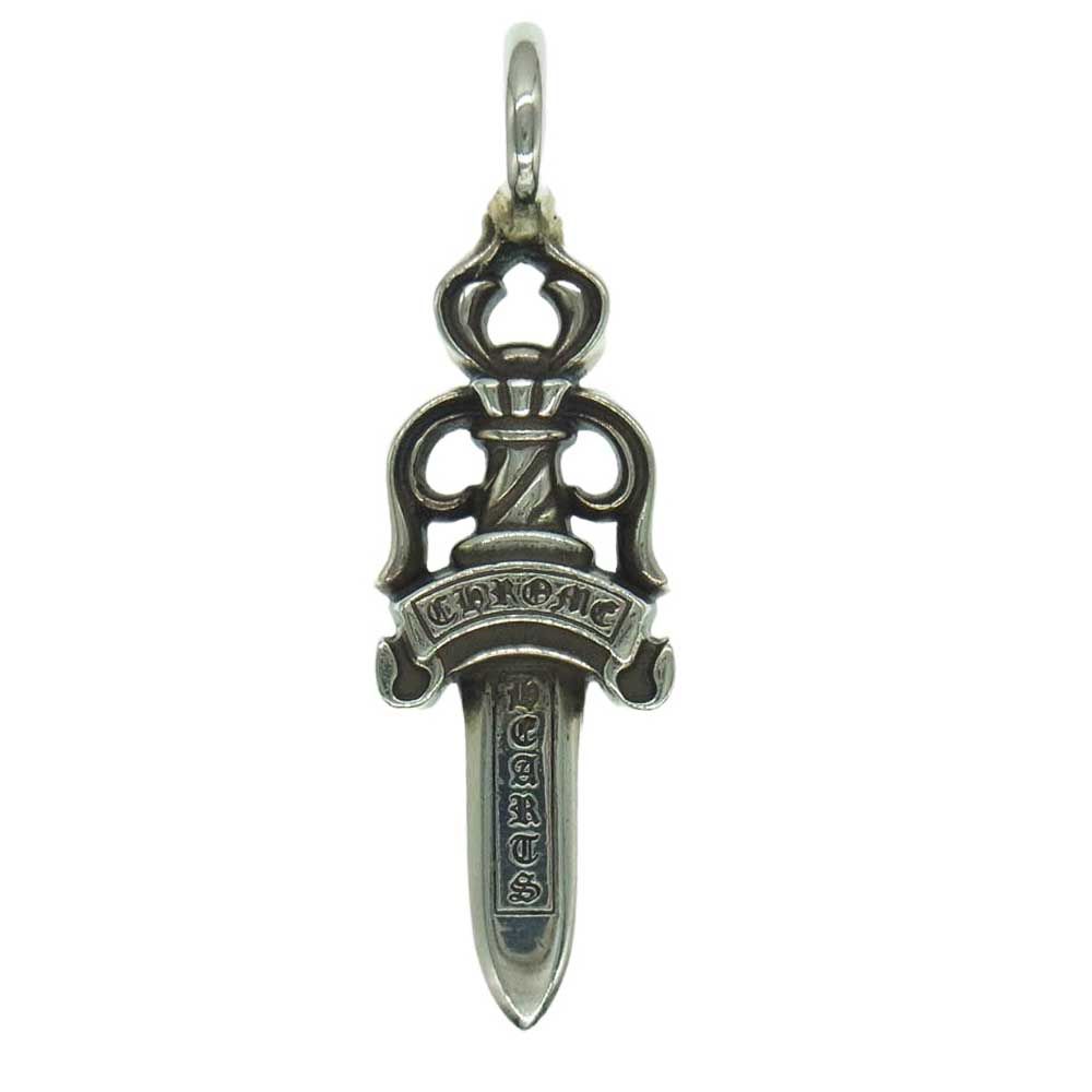 CHROME HEARTS クロムハーツ 原本有 DOUBLE DAGGER ダブルダガー ペンダントトップ シルバー