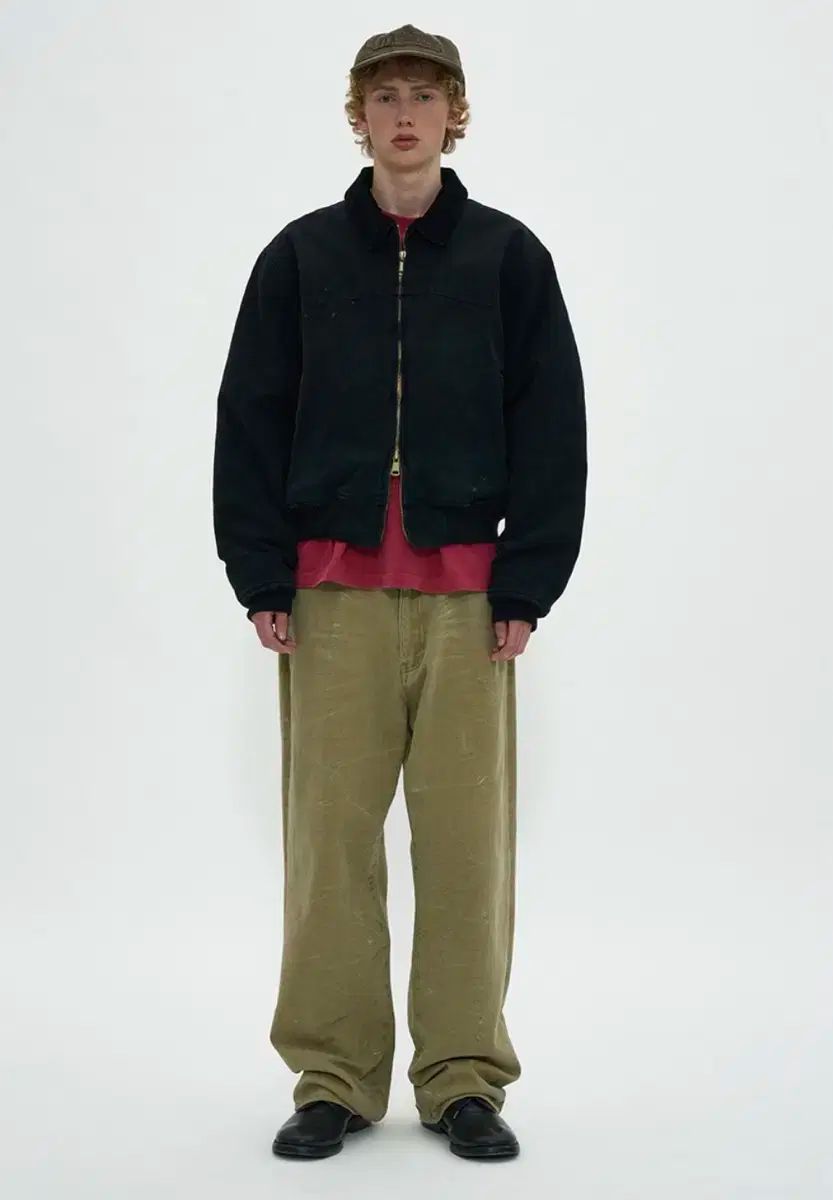 PARTIMENTO パルティメント シンサレート ヴィンテージ ウォッシュ ブルゾン 黒 M