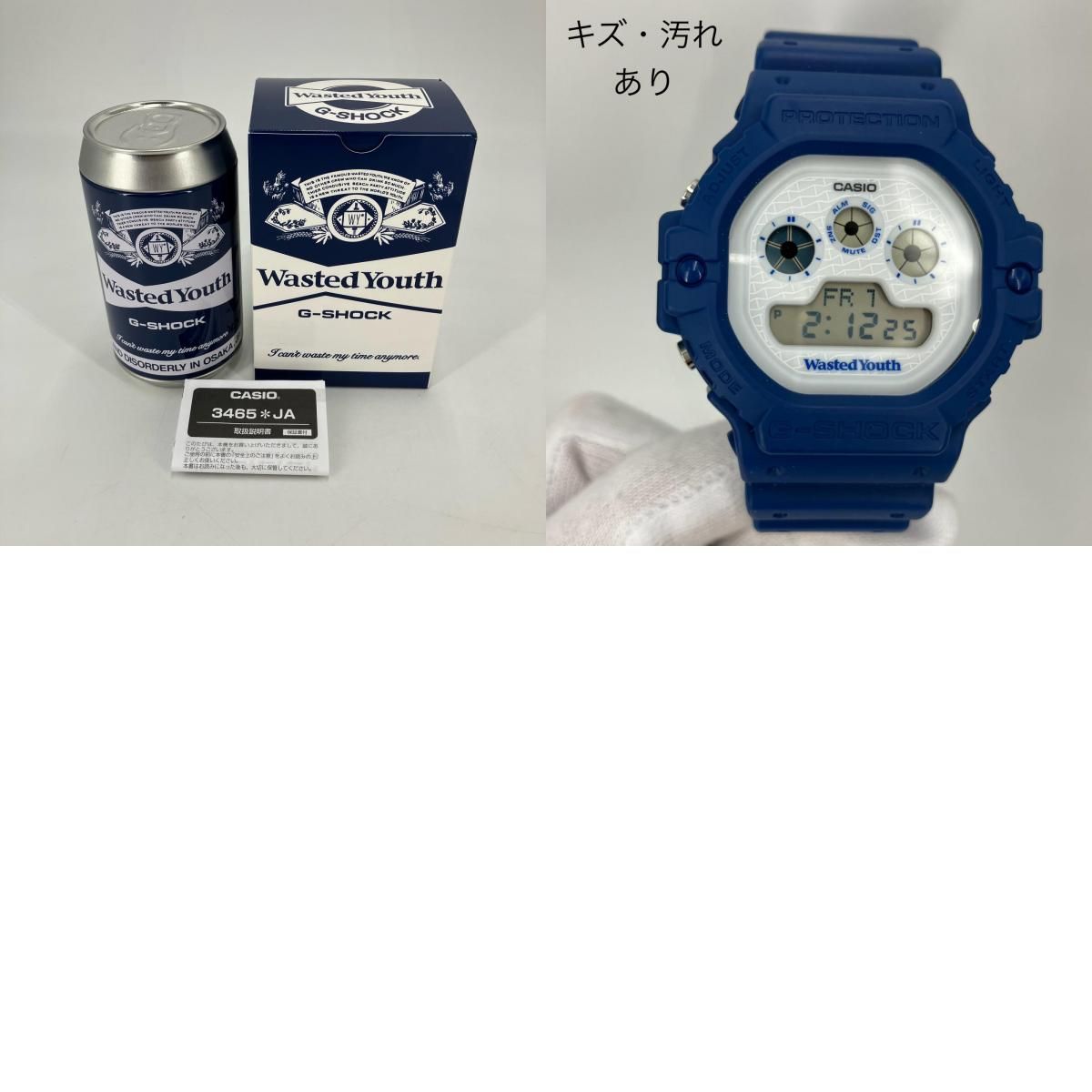 【イオン広店】 中古 G-SHOCK | ジーショック 腕時計 Wasted Youthコラボ デジタルクォーツ DW-5900WY ブルー 【131】 即完売の予感！G-SHOCK×Wasted Youthのコラボ腕時計が登場 | 時計