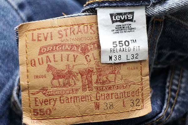 注目ショップ 2002 USA製 Levi's 550 W35 L32 デニムパンツ デニム