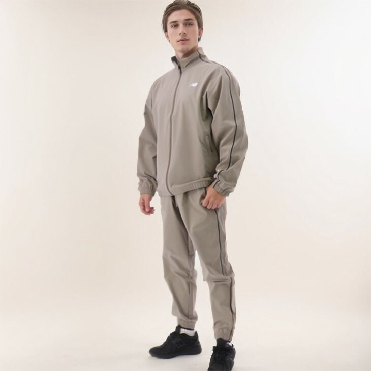 ニューバランス ウィンドブレーカー メンズ 上下 Newbalance ウーブン 長袖ジャケット ジョガー ロングパンツ セットアップ 吸汗速乾 トレーニング スポーツウェア 上下組 ウィンド上下 大谷翔平選手|AMJ51504-AMP51205DOK