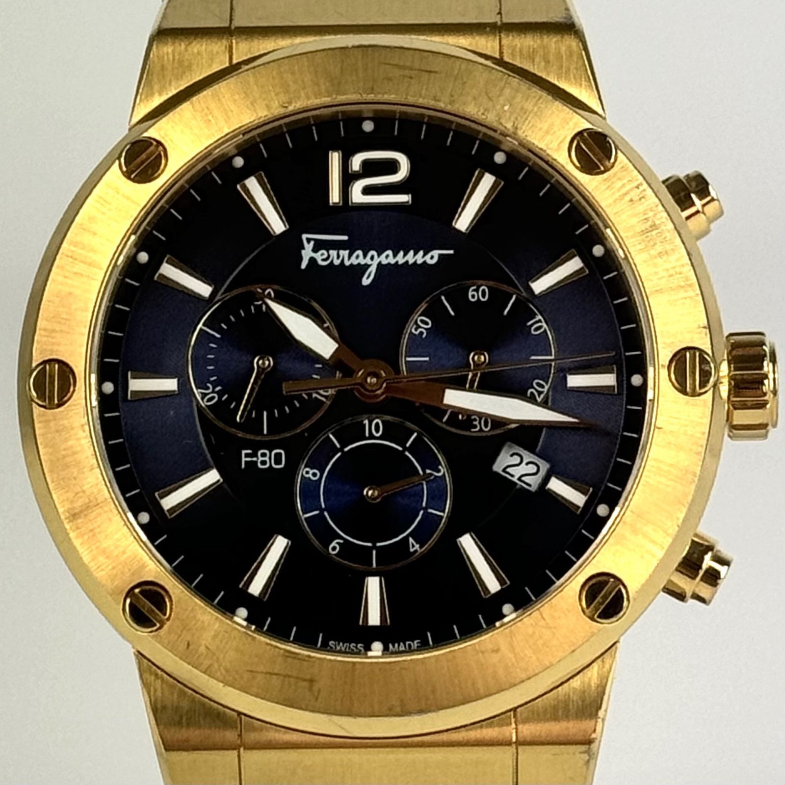 OH済み】サルヴァトーレフェラガモ Salvatore Ferragamo F -80 