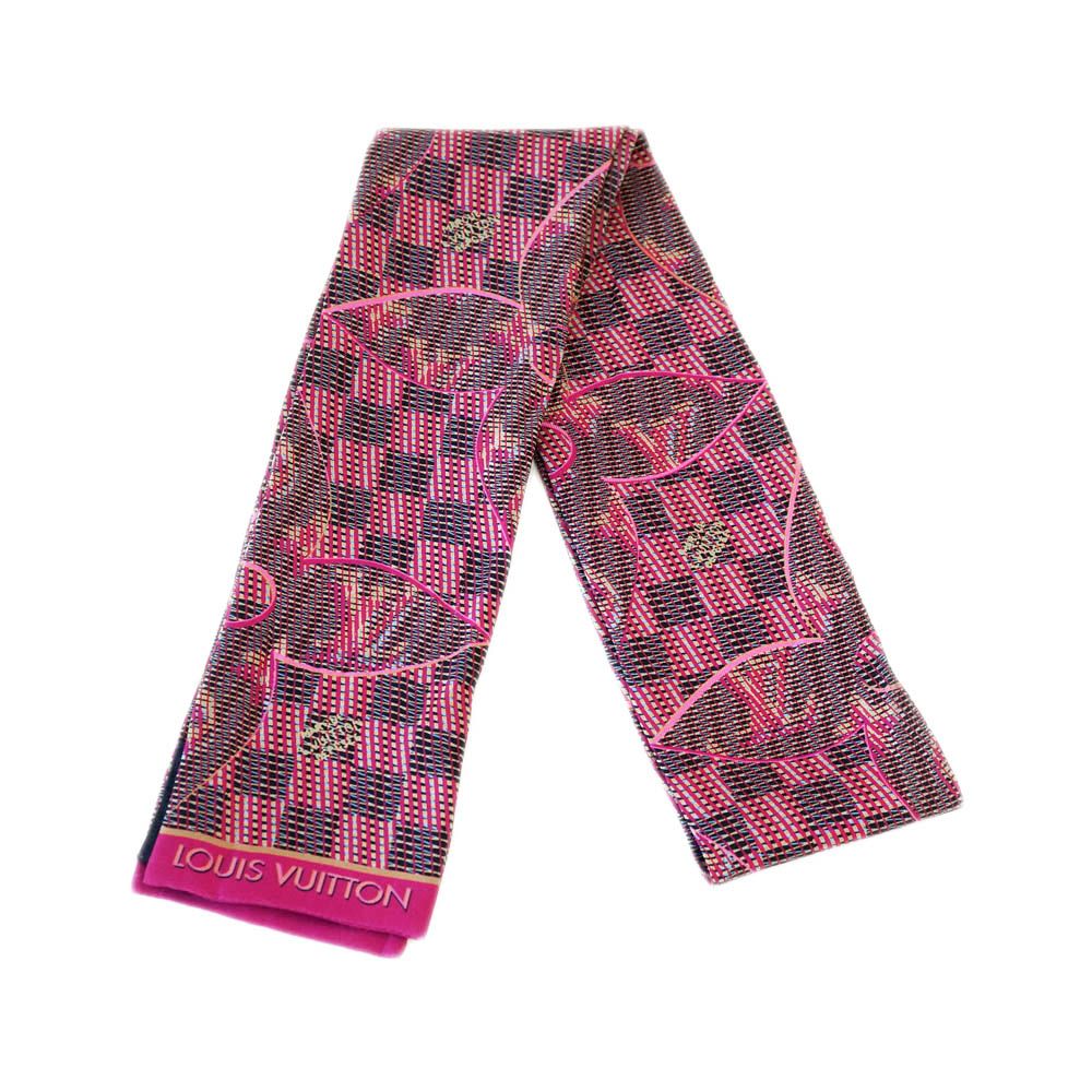 ルイ ヴィトン バンドー モノグラム LVポップ スカーフ MP2499 ピンク