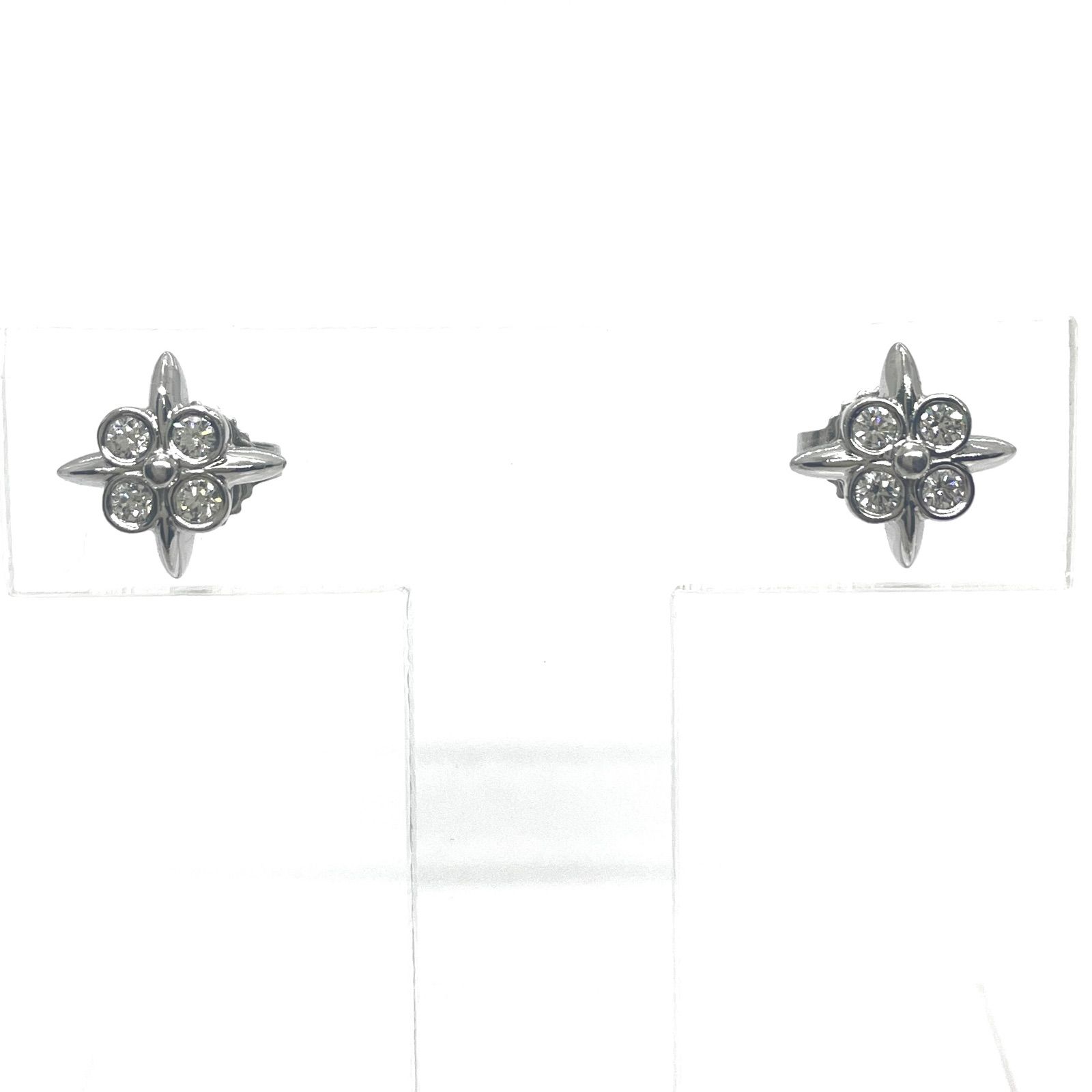TIFFANY&Co. ティファニー クロスステッチ ダイヤモンド ピアス