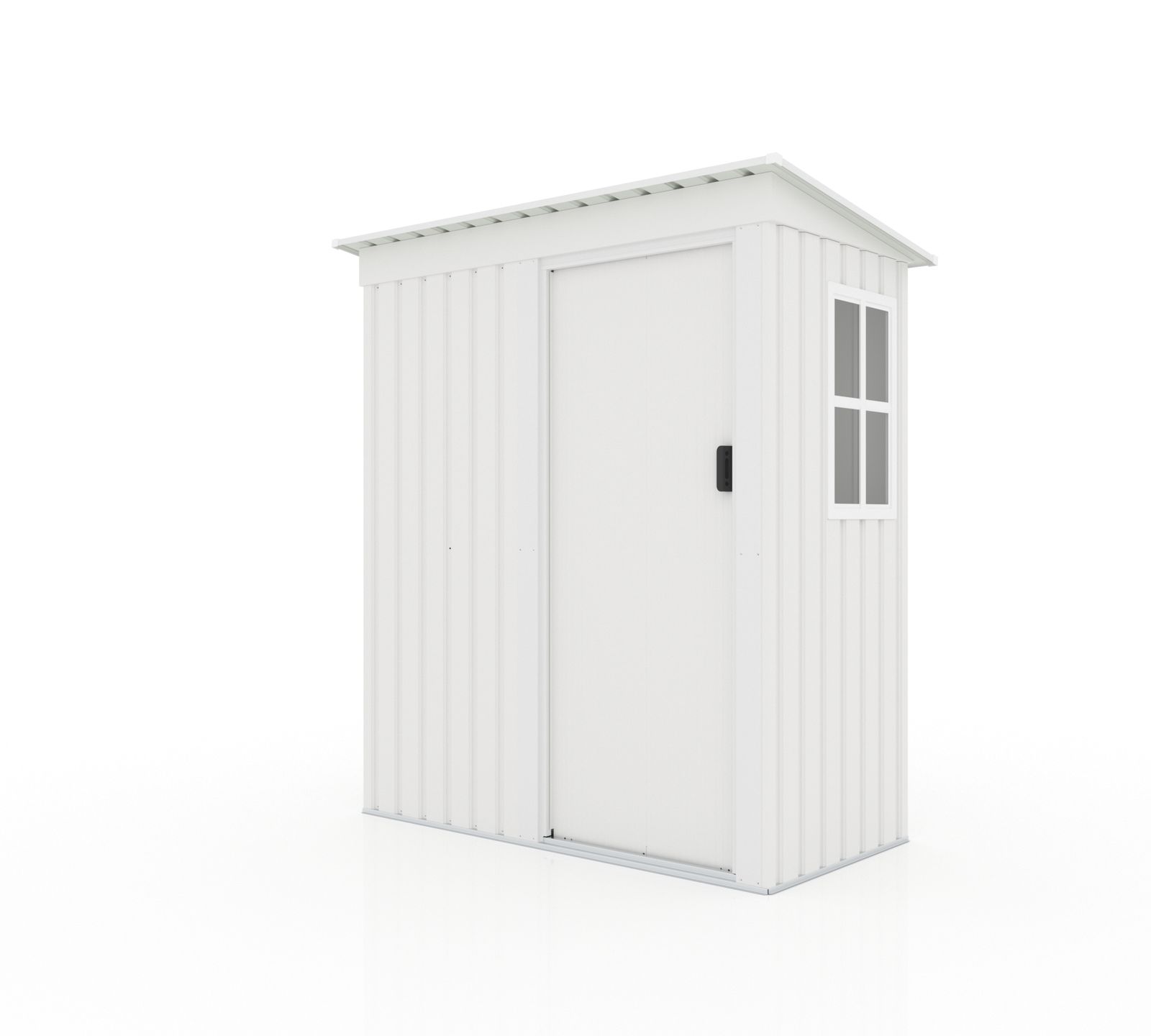17%割 ホワイト 棚なし 物置 屋外 大型 倉庫 大型物置 戸外収納庫 物置 防水|耐侯 収納 ガーデン|庭|田畑|農場 頑丈 大容量 スチール 引き戸 補強フレーム付き 窓付き 床なし
