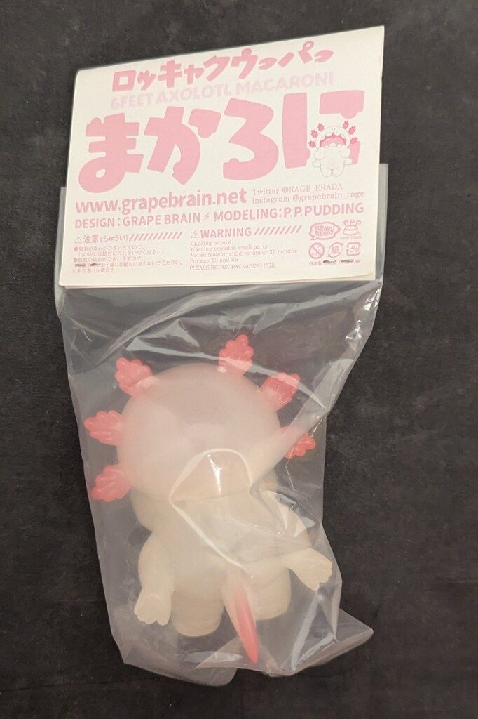 GRAPE BRAIN ロッキャクウーパー まかろに 乳白成型/白/ピンク GRAPE