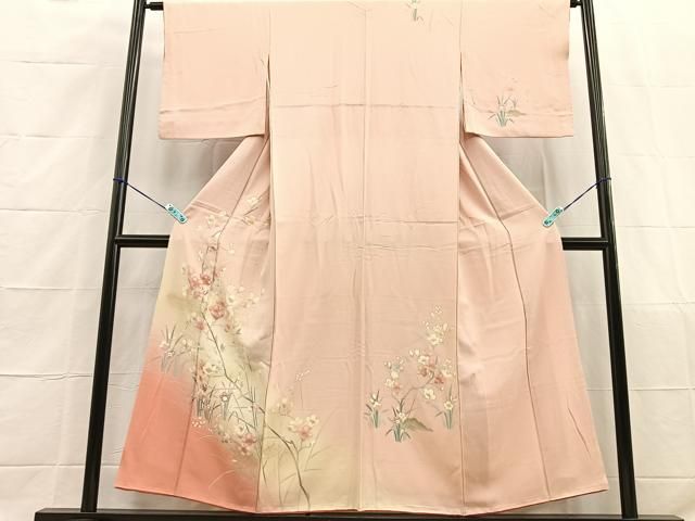 【高級訪問着】　枝花文　暈し染め　逸品✨ No.60 高級訪問着】 枝花文 暈し染め 逸品✨ No.60 着物・浴衣