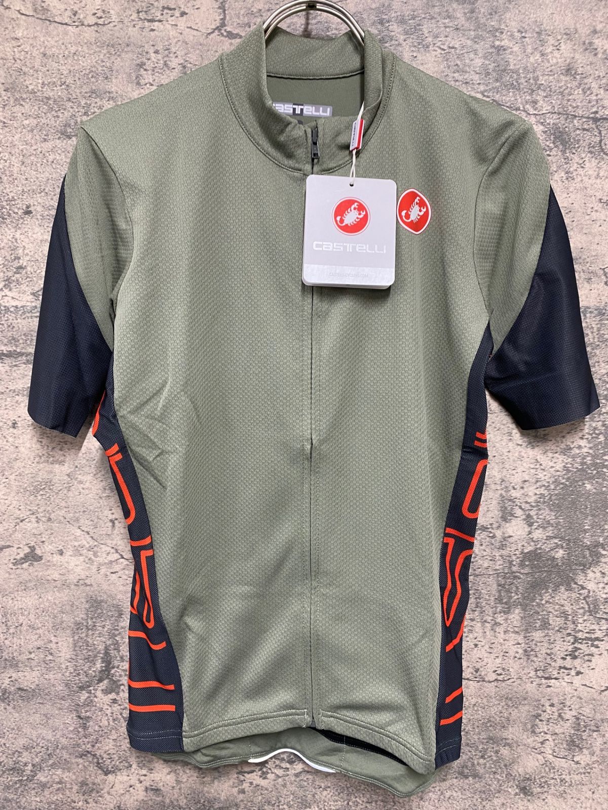 IW951 カステリ CASTELLI ENTRATA 半袖 サイクルジャージ S グレー
