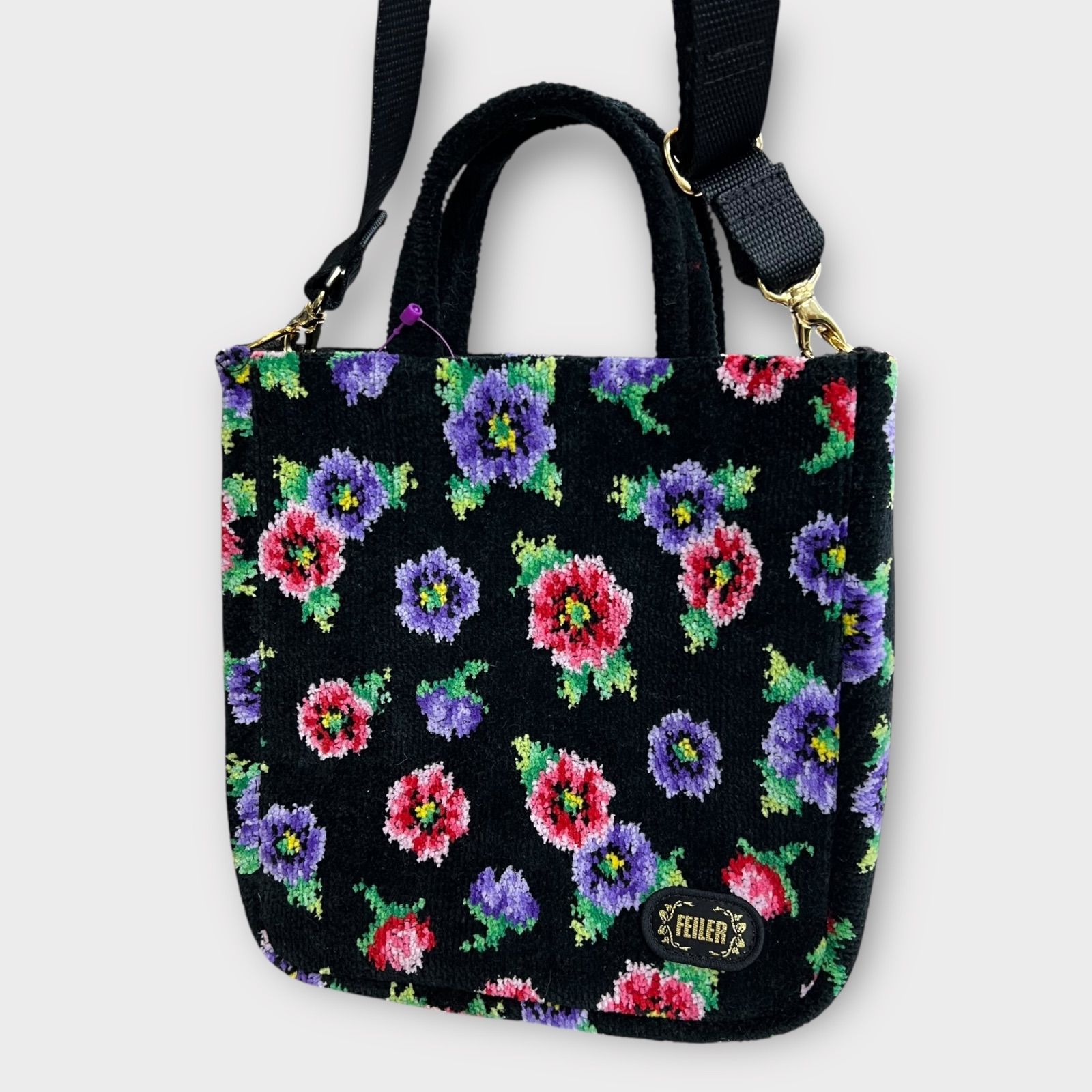 美品 FEILER フェイラー アネモネプティ 2way ショルダーバッグ 