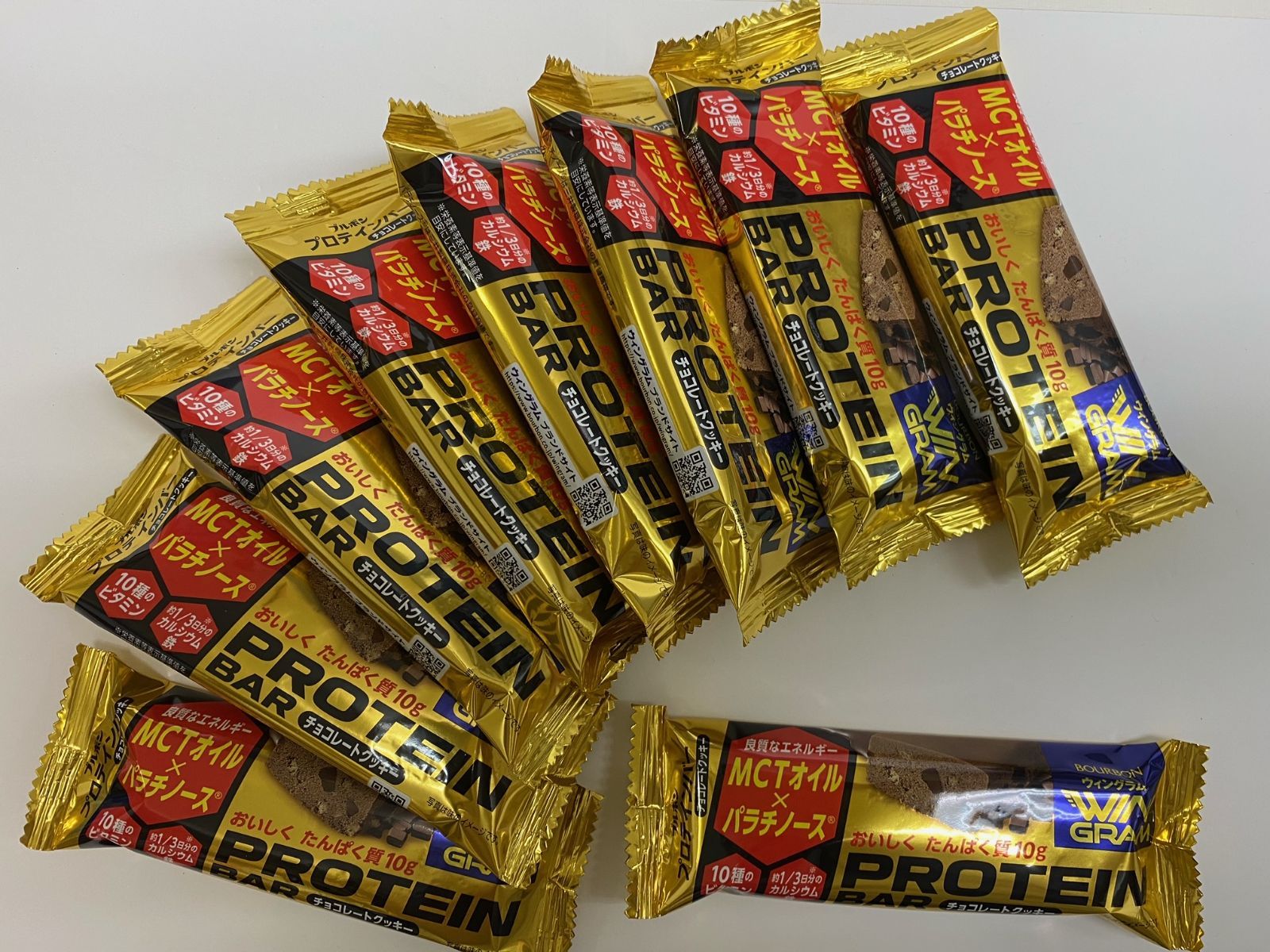 メルカリShops - ブルボン プロテインバーチョコレートクッキー WINGRAM 9個入り