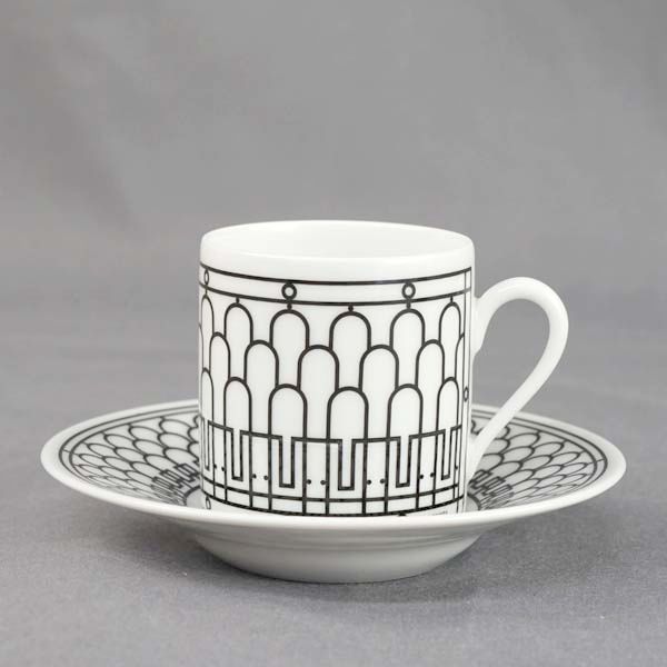 【安値通販】 アウトレット エルメス HERMES カップ-ソーサー 37017P H Deco アッシュ デコ コーヒーカップ ペア herm-037017-2p ロマン