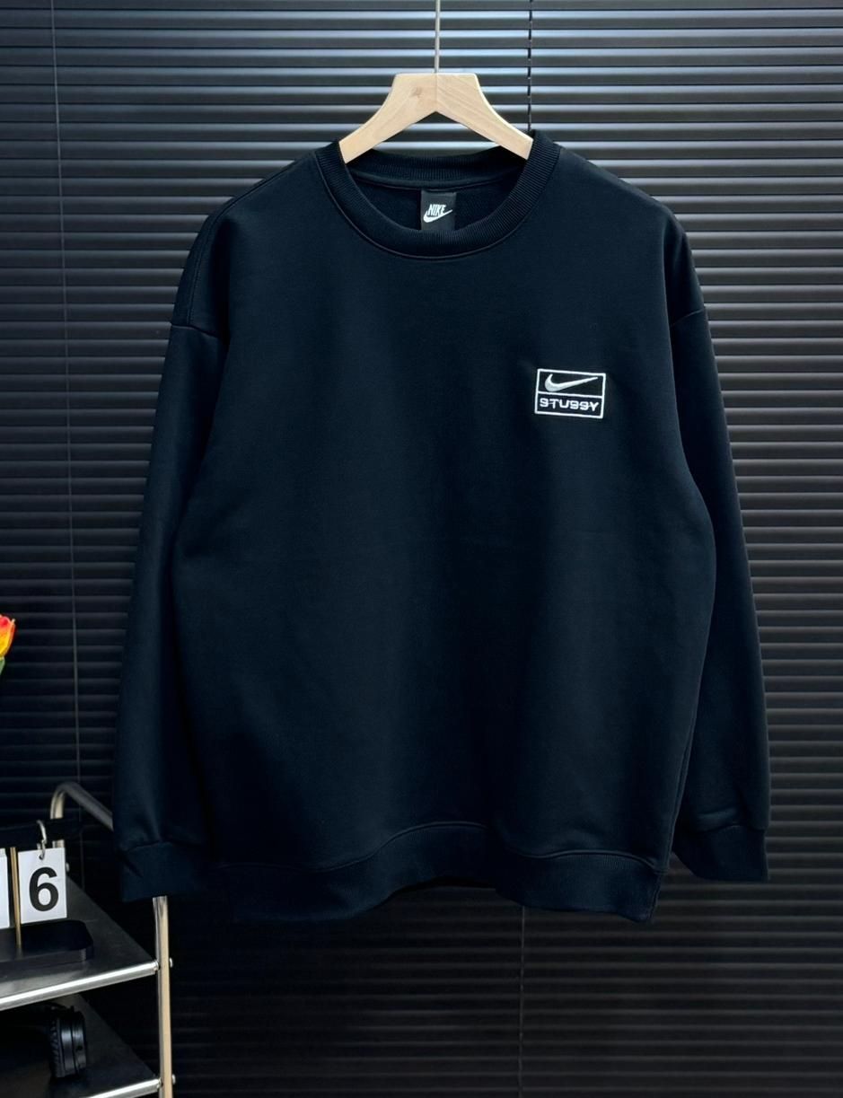 新品 stussy nike スウェットセットアップ ブラック、グレー 裏起毛 