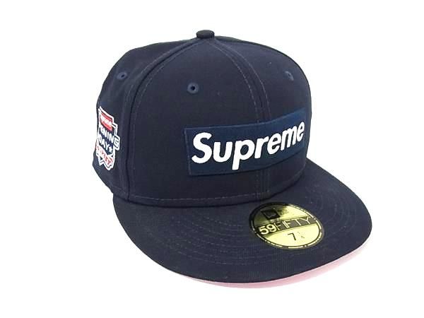 NEWERA ニューエラ シュプリーム OPENING DAY ボックスロゴ ポリエステル キャップ 帽子サイズ 7 1|4 ネイビー系 FI9376
