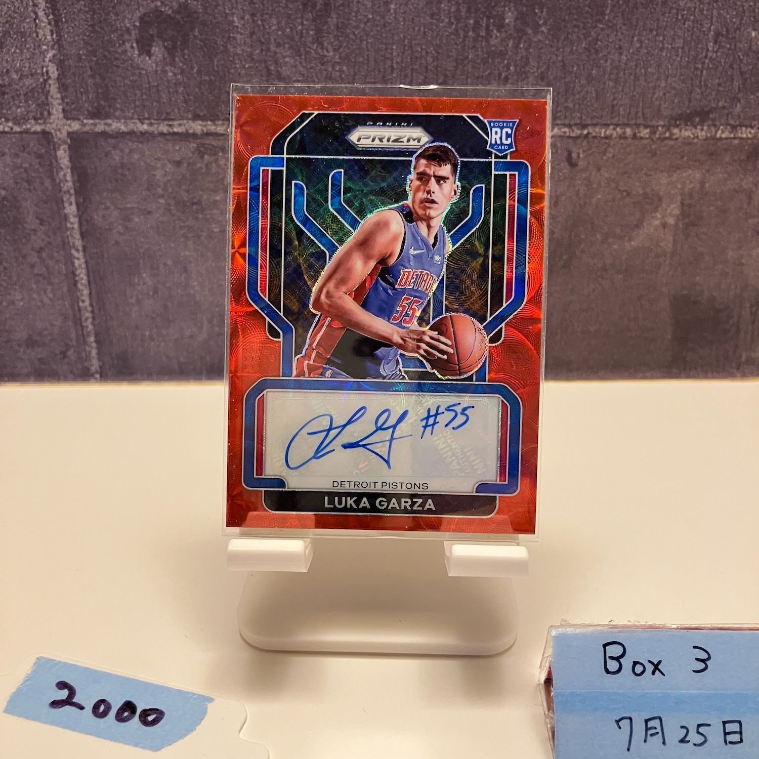 2021-2022 Panini Prizm LUKA GARZA 直筆サイン Detroit Pistons