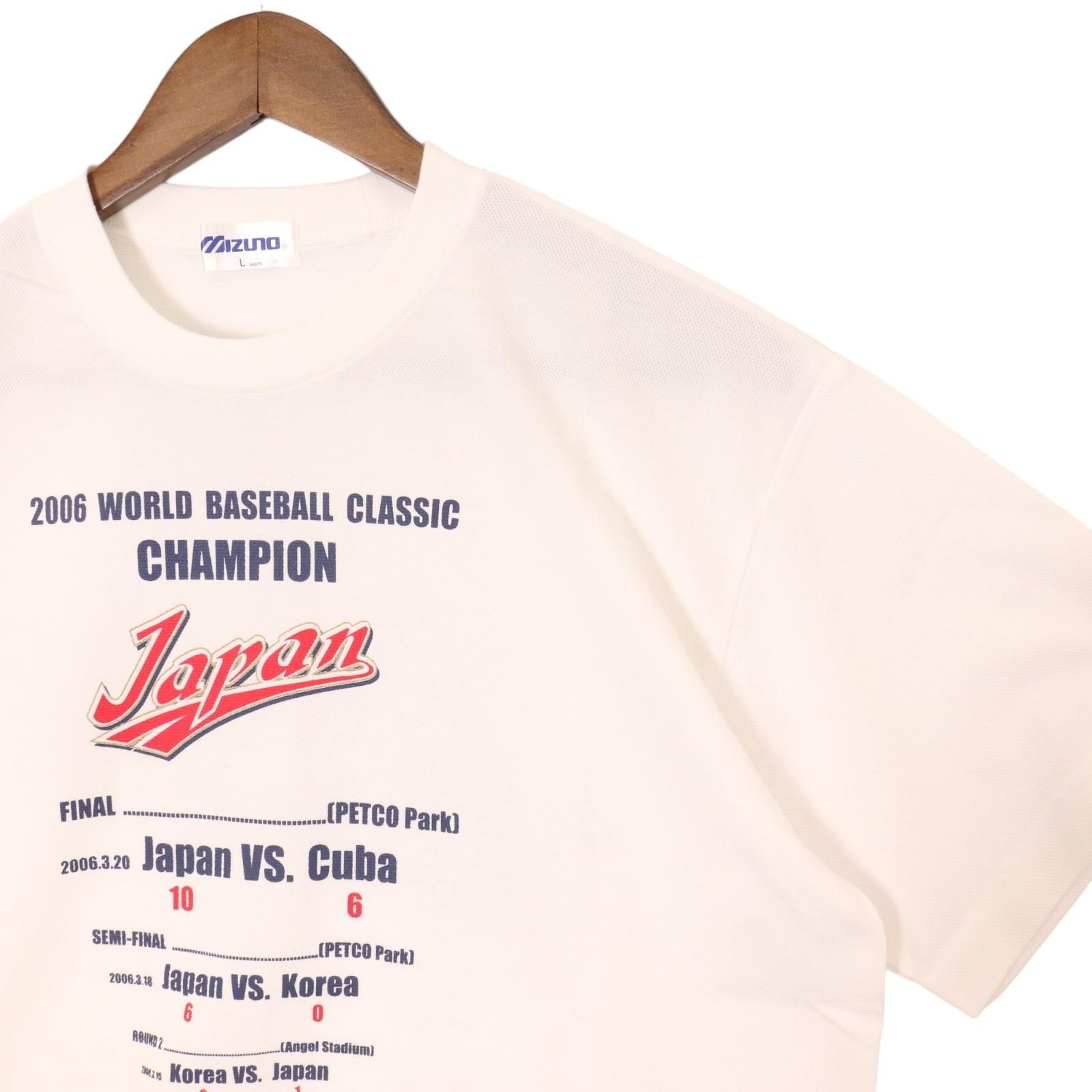 MIZUNO ミズノ WBC 2006年 優勝記念 Tシャツ侍ジャパン 表記サイズL 
