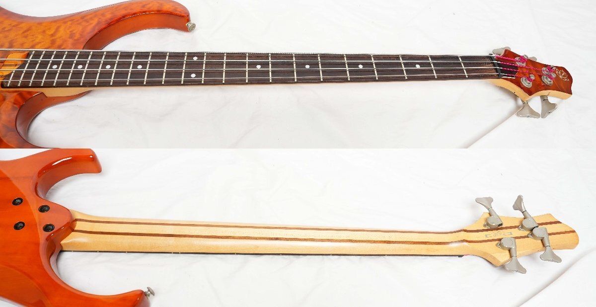 ibanez BTB 400 QM アクティブベース Ibanez BTB-400QM 6-String Bass Red Multi-String Bass Used