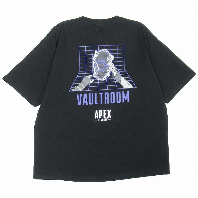 美品 ボルトルーム vault room WRAITH TEE Tシャツ スーパーヘビーオンス コットン ロゴ プリント 刺繍 半袖 カットソー L  黒 ブラック/メンズ - メルカリ