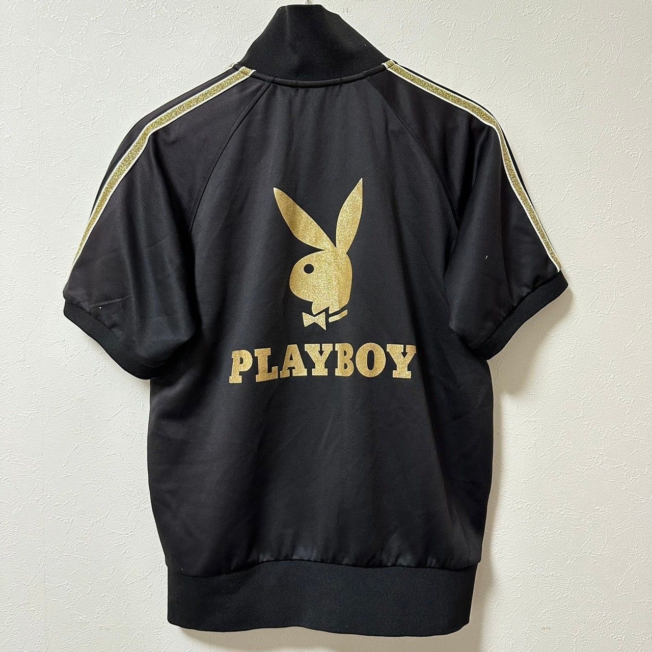 w^)b PLAYBOY プレイボーイ 半袖 ジャージ ブランドロゴ ビッグロゴ