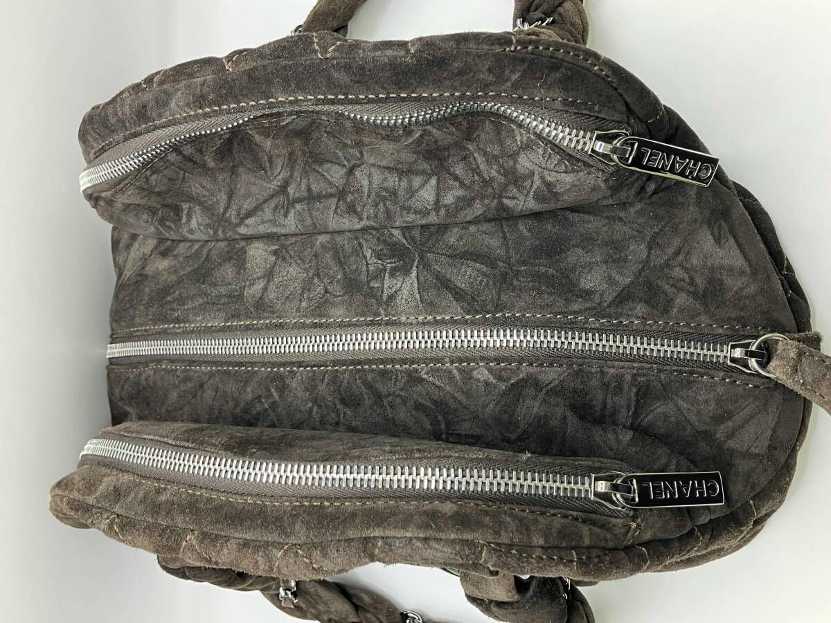 本体のみ CHANEL シャネル マトラッセ ハンドバッグ スエード
