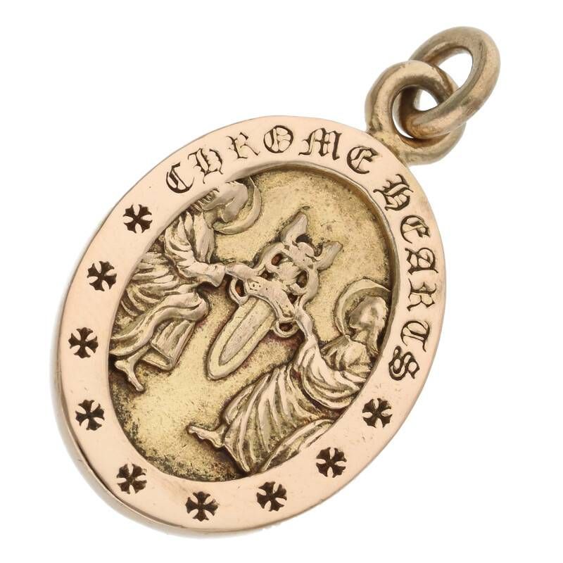 クロムハーツ 22K ANGEL MEDAL OVAL/エンジェルメダルオーバル