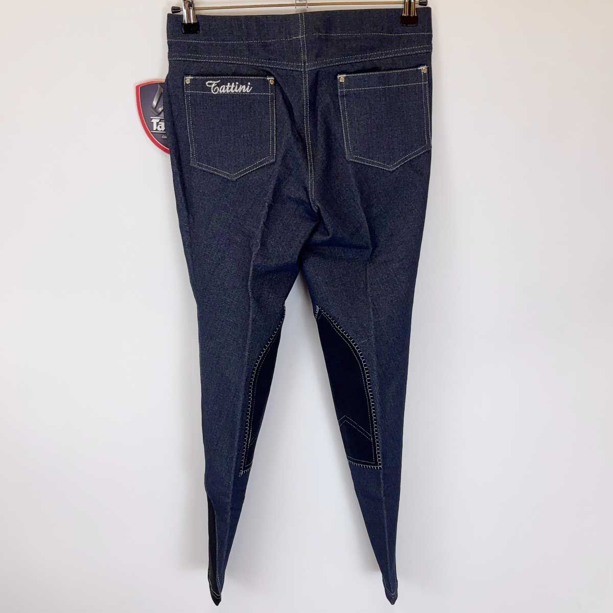  TATTINI デニム ストレッチ レギンス 44 レディース 乗馬 馬術 キュロット 乗馬